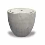 FUENTE DE PIEDRA PUNTIAGUDA MEDIANA CON LUZ LED