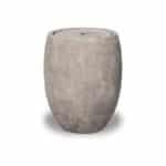 FUENTE DE PIEDRA SEMIREDONDA MEDIANA CON LUZ LED