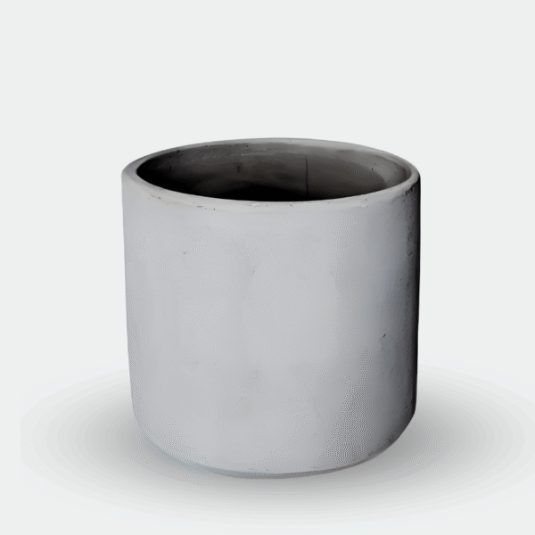 MACETA DE BARRO GRIS - Imagen 1